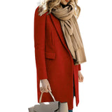Autumn Trench Coat Women – Cozy Wool Blend for Stylish Layering 3