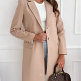 Autumn Tweed Coat – Stylish Long Button Design for Elegant Winter Outfits 3