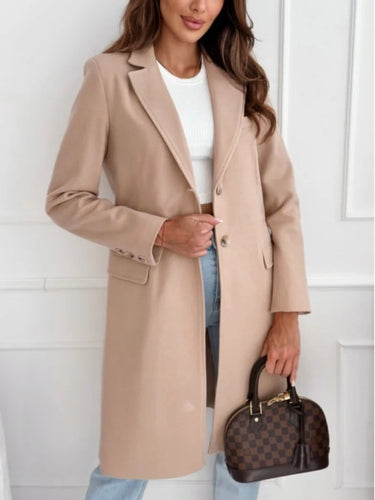 Autumn Tweed Coat – Stylish Long Button Design for Elegant Winter Outfits 3
