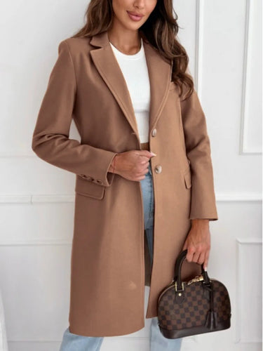 Autumn Tweed Coat – Stylish Long Button Design for Elegant Winter Outfits 4