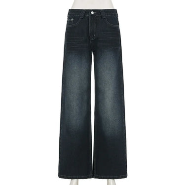 Autumn WInter Low Waist Denim Jeans Women 2025 Wide Leg Loose Baggy Pants American Retro Fashion Streetwear Female Y2K Trousers 5