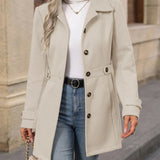 Autumn Wool Coat – Elegant Slim Fit Design for Versatile Styling 4
