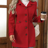 Autumn Wool Coat – Elegant Slim Fit Design for Versatile Styling 7