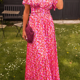 Ava™ | Elegant maxi dress with V-neck and feminine fit 4