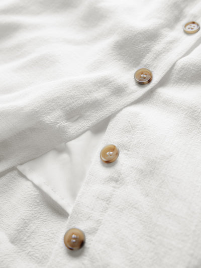 Darling Linen Plain Mini Dress-4