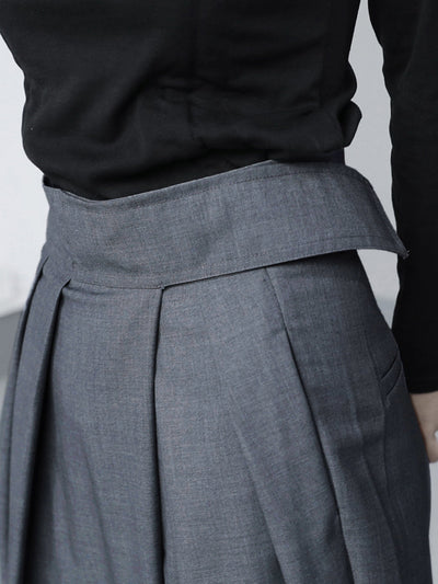 Wide Leg Velcro Waist Pants
