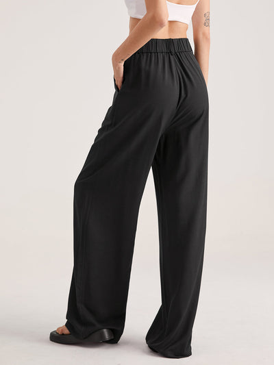 High Waisted Wide Leg Trousers