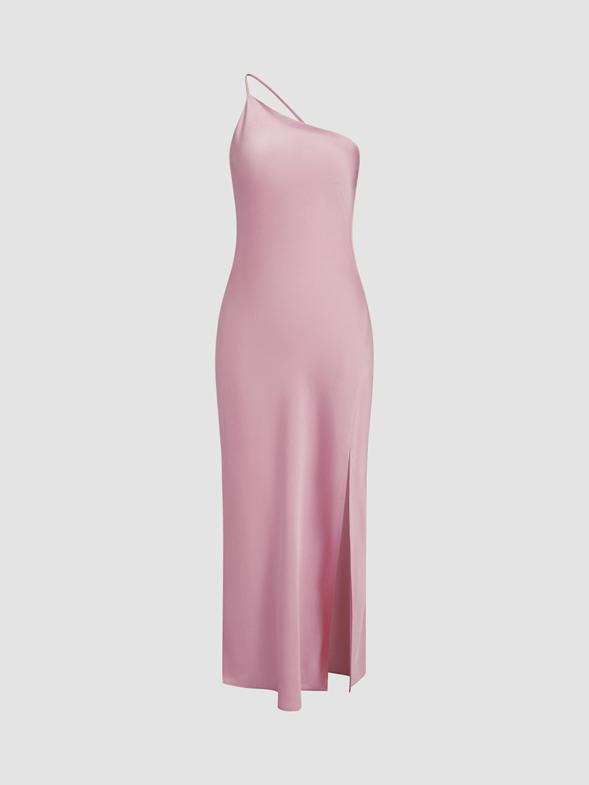 Open Back Satin Maxi Dress