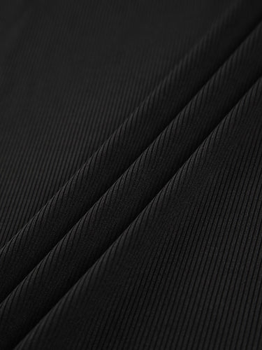 Mock Neck Oblique Cutout Rib Long Sleeve Knit Top 5