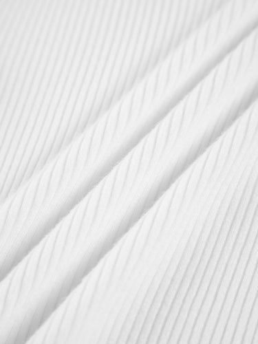 Mock Neck Rib Long Sleeve Knit Top 5