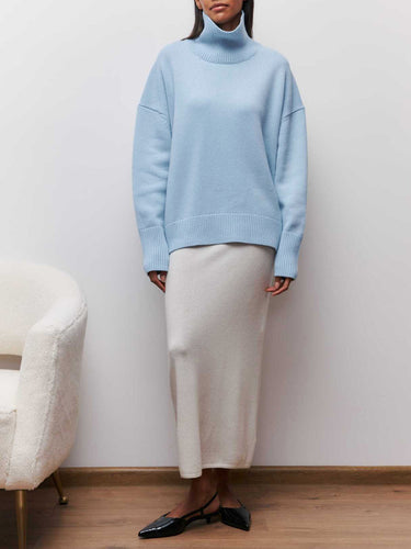 Cloudless Sky Turtleneck Oversized Sweater 4