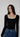Square Neck Contrast Trim Top