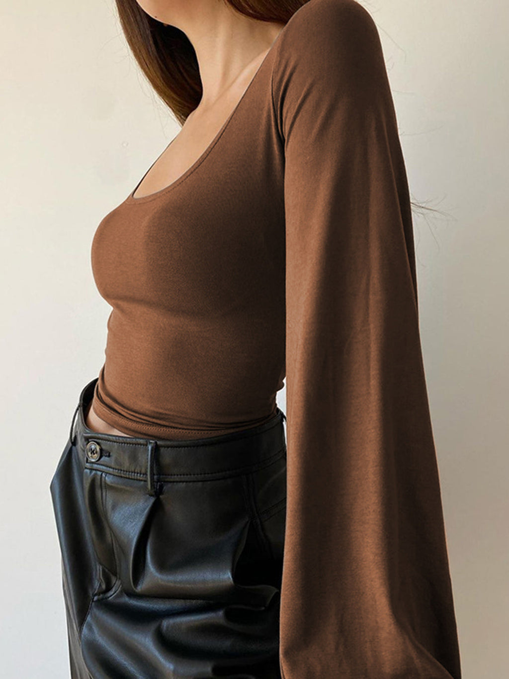 Puff Sleeve Square Neck Blouse 5
