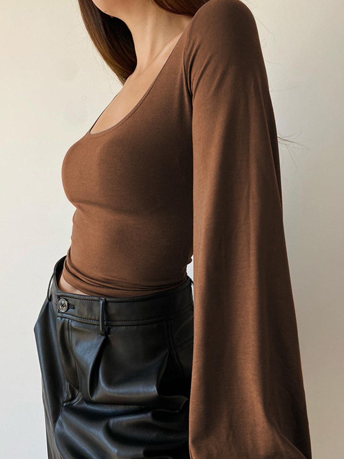 Puff Sleeve Square Neck Blouse 5