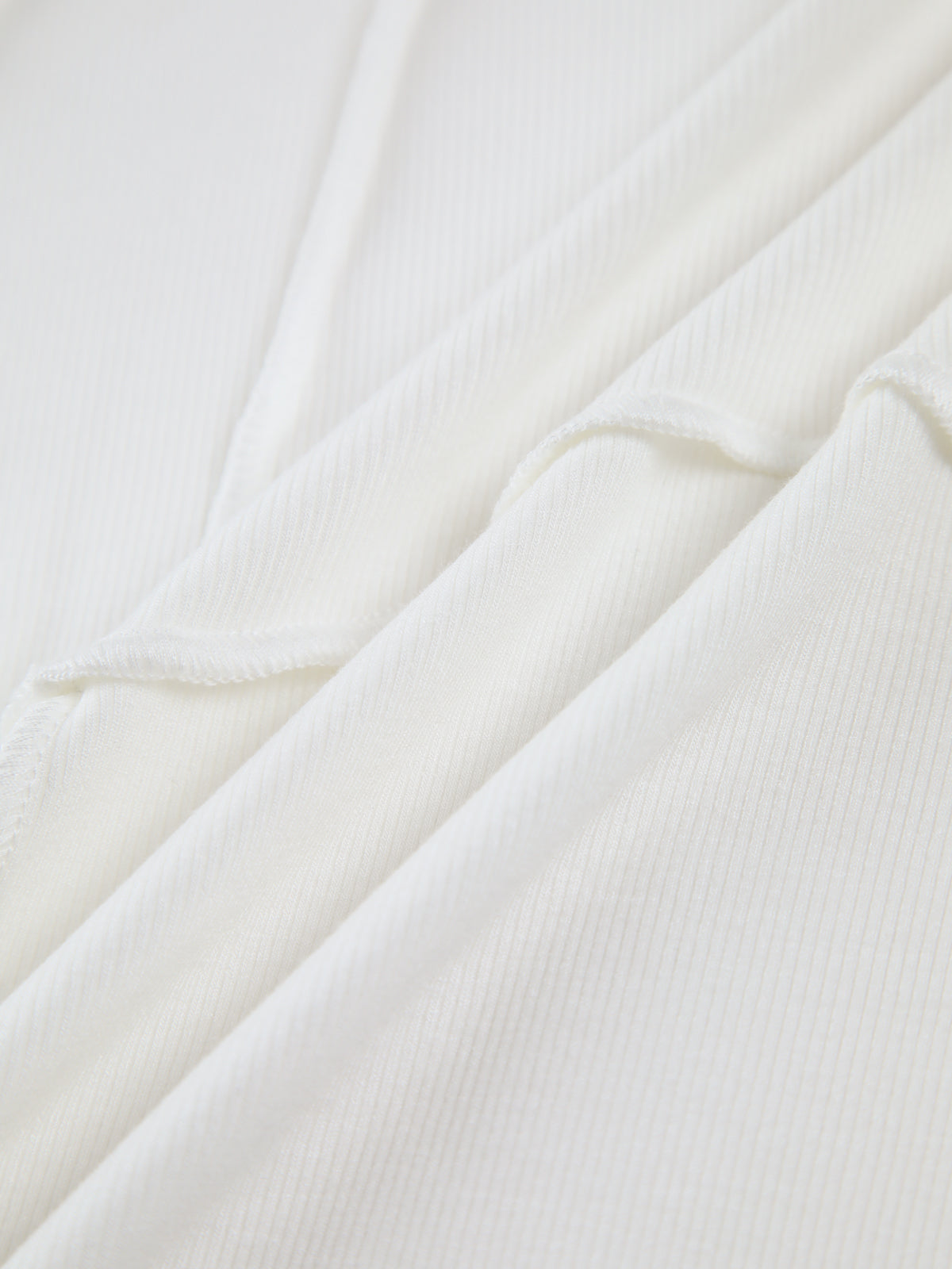 Fitted Long Sleeve Top with Raised Seam Detailing