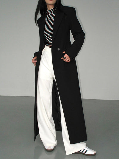 Collar Pocket Blazer Coat-1