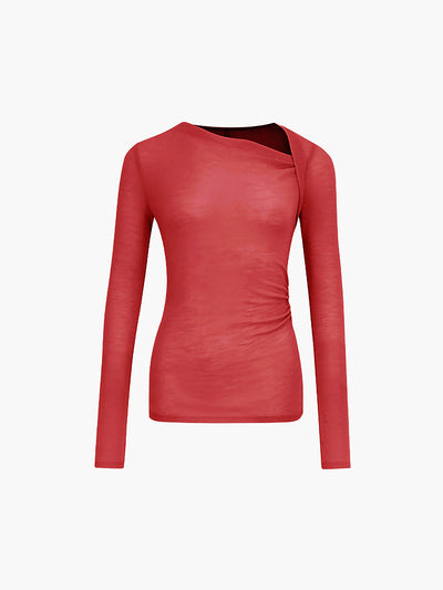Asymmetric Long Sleeve Top