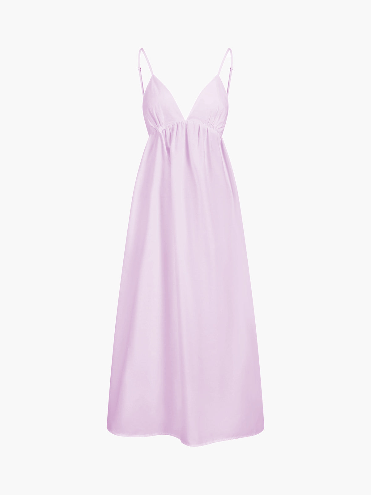 Coastal Open Back Cotton Maxi Dress