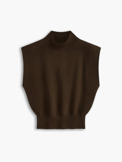 Sleeveless Knit Pullover Vest
