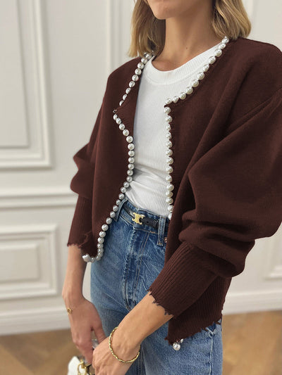 Pearl Trim Cardigan
