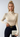 Draped Crossover Long Sleeve Top