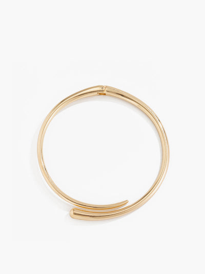 Gold Water Drop Open Choker Necklace