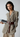 Women's Houndstooth Belted Split-Hem Blazer