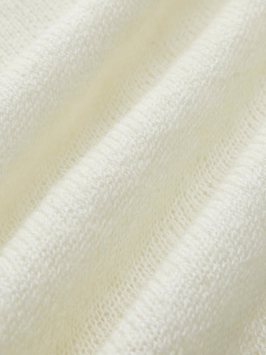 Hollow Draped Snug Knit Top 6