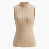 Minimalist Mock Neck Rib Tank Top 5