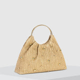 Beaded Crochet Hobo Bag 1