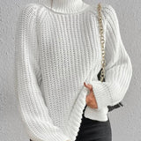 Beatrice | Women’s Winter Ribbed Turtleneck Sweater 0
