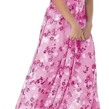 Boho Floral Maxi Dress – Elegant Ruffle Sleeves for Summer Events 4