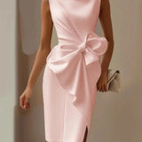 Bow Dress – Elegant Sleeveless Evening Party Dress for Women 2