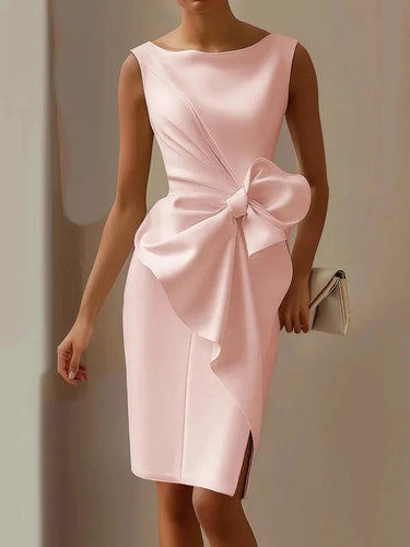 Bow Dress – Elegant Sleeveless Evening Party Dress for Women 2