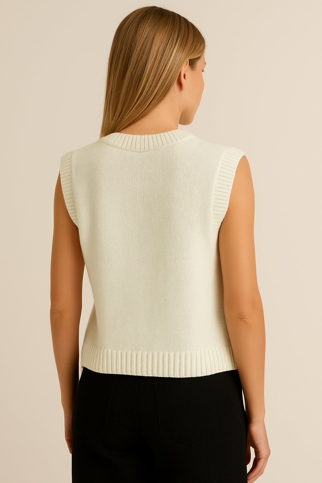Button Up Sweater Vest