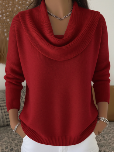 Carolia™ | Stylish Cowl Collar Sweater 0