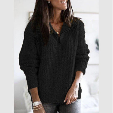 Caroline | Women’s Zip-Up Ribbed Sweater with Cozy Feel 3