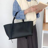 Casual Soft Tote Women Bag PU Leather Shoulder Bags for Women 2025 NEW High Quality Handbags and Purses Large Shopper Purses 2