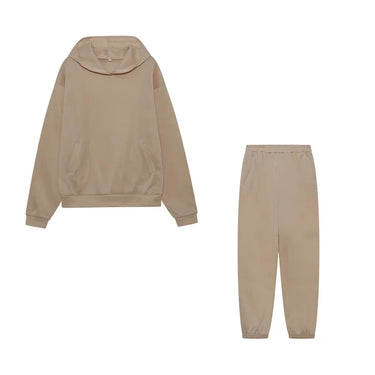 Casual Two-Piece Cap Suit with Thickened Long-Sleeved Sweater and Pants – 2024 Trend 15