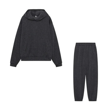 Casual Two-Piece Cap Suit with Thickened Long-Sleeved Sweater and Pants – 2024 Trend 8