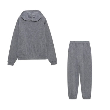 Casual Two-Piece Cap Suit with Thickened Long-Sleeved Sweater and Pants – 2024 Trend 9
