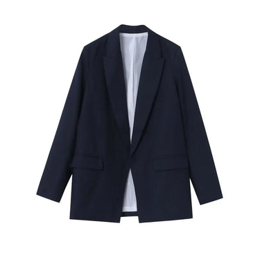Charmchant Oversized Linen Blazer – Effortless Casual Office Style 10