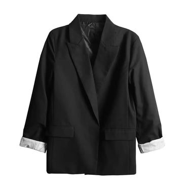Charmchant Oversized Linen Blazer – Effortless Casual Office Style 9