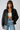 Faux Leather Zip Jacket Black