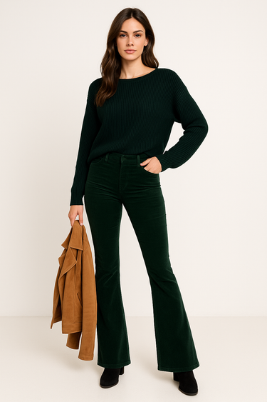 High Waist Flared Pants