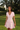 Chic Baby Pink Mini Dress with Crystal Button Details and Pockets – Ribbed Texture, Versatile for Casual and Formal Occasions 0