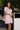 Chic Baby Pink Mini Dress with Crystal Button Details and Pockets – Ribbed Texture, Versatile for Casual and Formal Occasions 6