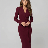 Chic Black Blazer Dress – Tailored Minimalist Design for Modern Sophistication 0