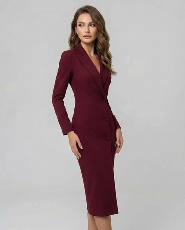 Chic Black Blazer Dress – Tailored Minimalist Design for Modern Sophistication 1