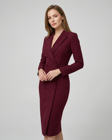 Chic Black Blazer Dress – Tailored Minimalist Design for Modern Sophistication 2